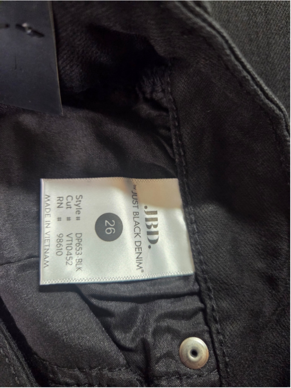 Women's JBD Flare Wide Leg Jeans Black Size 26 - Picture 3 of 4